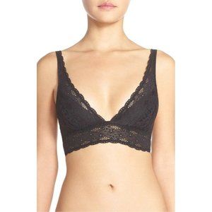 WACOAL Halo Soft Unpadded Lace Wireless Convertible Bra Black #811205 32 NEW